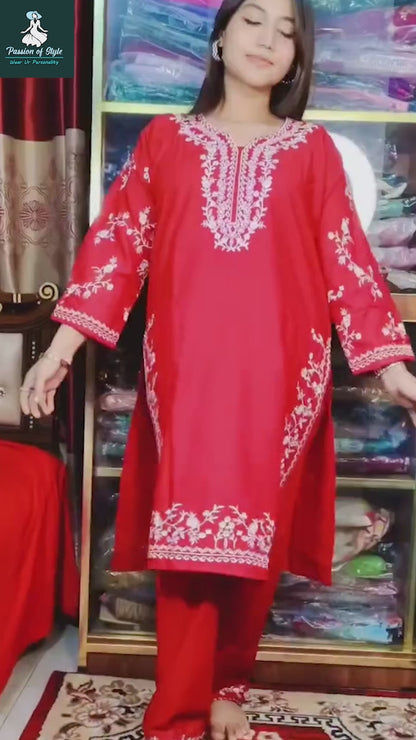 🌸✨ পাকিস্তানী ইন্সপায়ার্ড পিওর কটন হেভি এমব্রয়ডারি ড্রেস ✨🌸